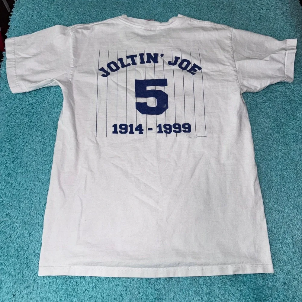 Vintage Aussie T Company New York Joltin‎ Joe Dimaggio Baseball T Shirt - Picture 2 of 6